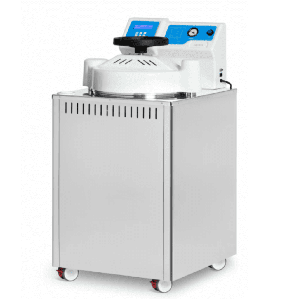 Vertical autoclaves with drying