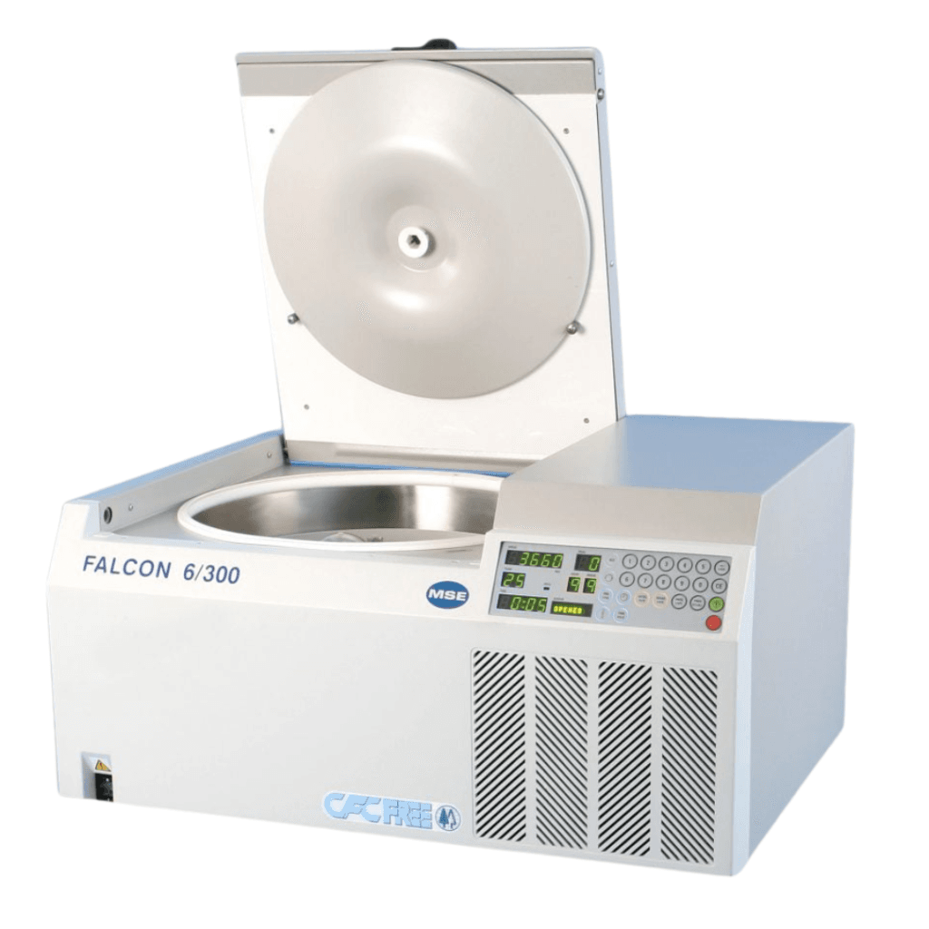 Large capacity benchtop centrifuge 
